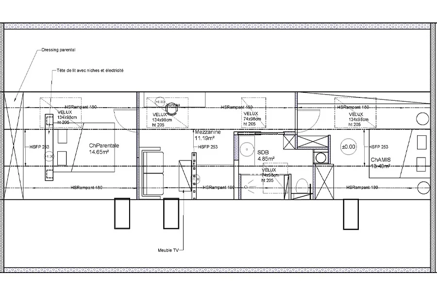 Combles Pétillon — Plan d aménagement